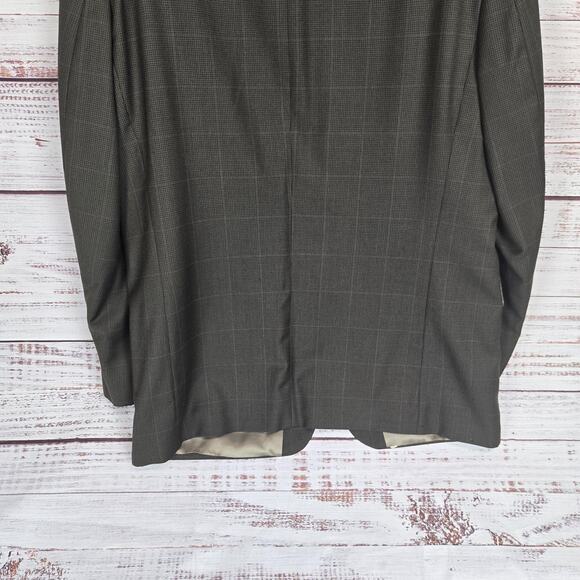 Ralph Lauren Blazer Mens 40 Medium Brown Plaid Wool Cashmere Two Button Jacket - Picture 5 of 16
